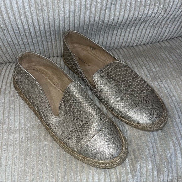 Charter club Jonii silver espadrilles sneakers flats shoes 10 - Picture 1 of 4